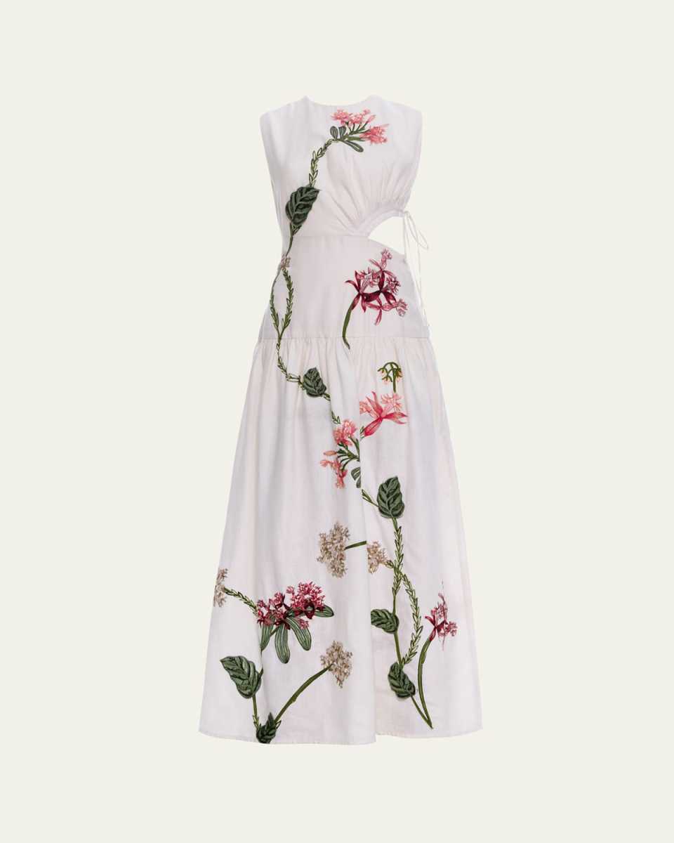 Otono Orquidea Cutout Midi Dress